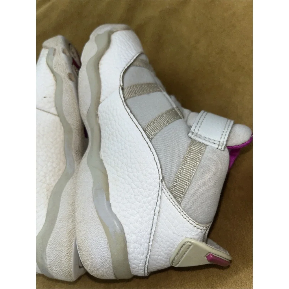 Nike Air Jordan 6 Rings Boys Size 9C White Athletic Shoes‎ Sneakers  942780-111